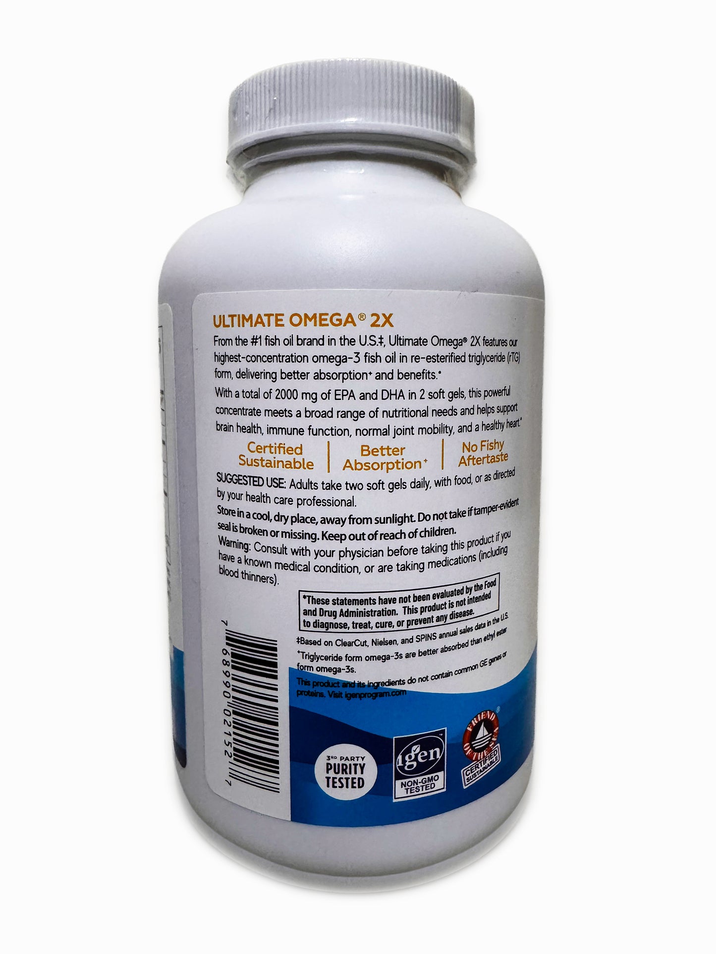 Nordic Naturals Ultimate Omega 2X – Omega 3 Alta Potencia 🇺🇸