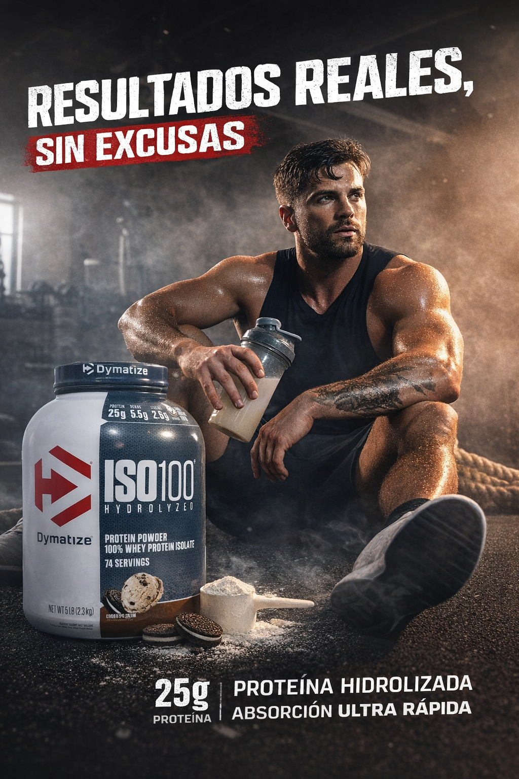 Dymatize ISO100 Hydrolyzed – Proteína Aislada Premium 5LB (74 servicios)