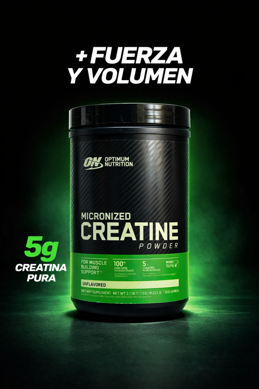 Creatina Micronizada Optimum Nutrition (600gr) – Fuerza, Rendimiento y Volumen 💪
