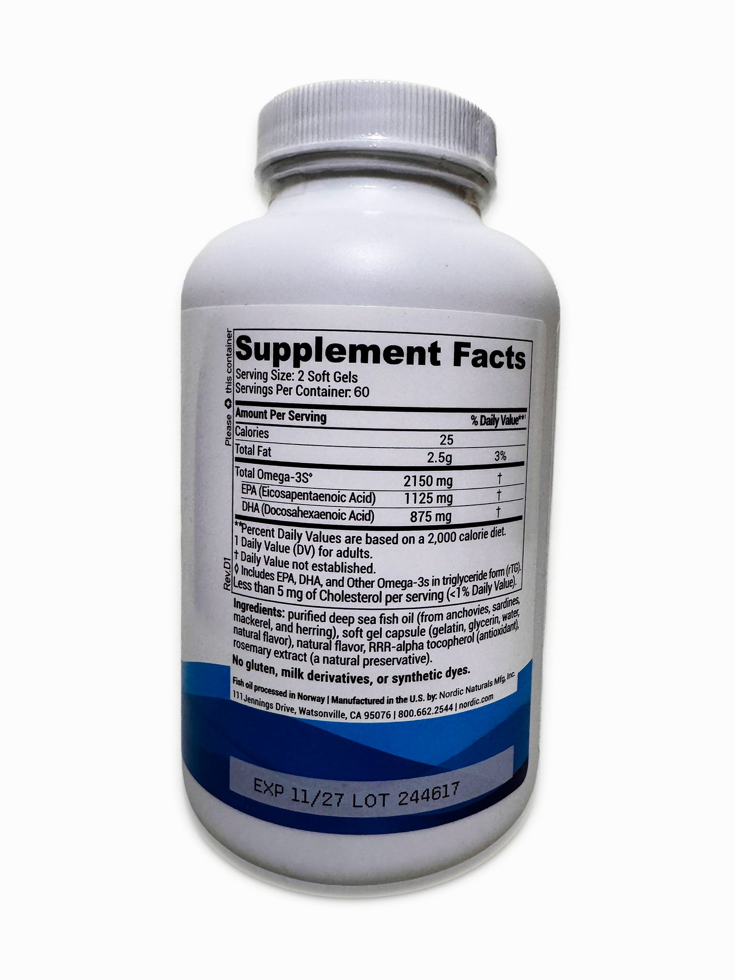 Nordic Naturals Ultimate Omega 2X – Omega 3 Alta Potencia 🇺🇸